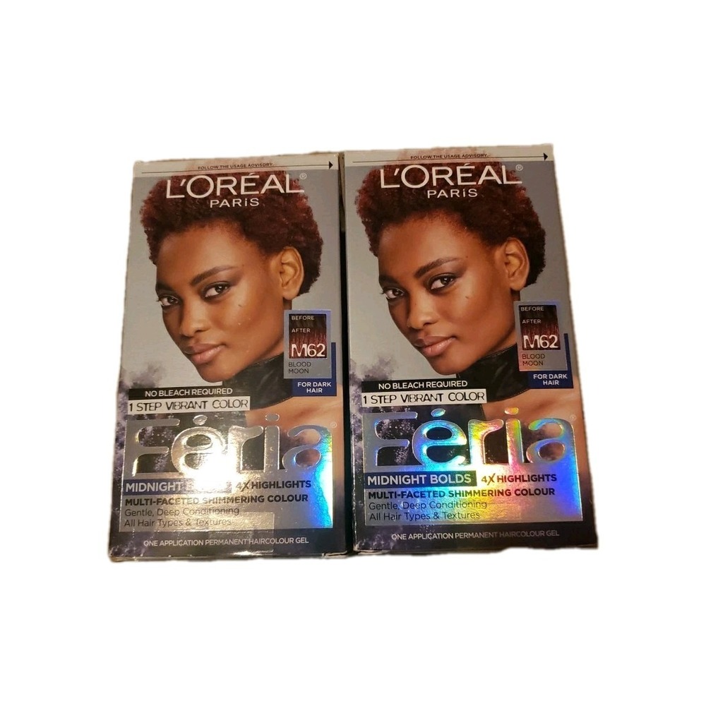 (2 PK) L'Oreal Feria Permanent Hair Colour - #M62 BLOOD MOON - All Hair Types